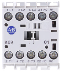 Stycznik 24 V dc Allen Bradley styki: 3 4 kW 9 A 3NO Śruba 100-K09DJ01