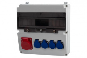 Rozdzielnica LAGO 17M - gniazda 16A 5p, 4x230V /17 modułów/