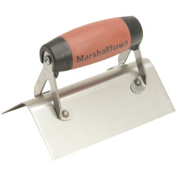 Marshalltown M68SSD Stainless Steel Ext Corner Trowel Rounded DuraSoft&#xAE; Handle