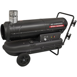 Sealey ABI1000 Space Warmer Indirect Kerosene/Diesel Heater 102000Btu/hr Wheels