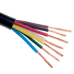 Przewód YLY-s samochodowy wielożyłowy, linka 6x0.6+1mm2, 1mb