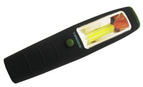 Latarka COB 3W z magnesem zielona (3xAA)