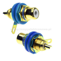 Gniazdo RCA do chassis Gold Vocant niebieski