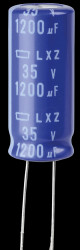ELXZ350ETE122MK30S ELKO, 1200 µF, 35 V, 105 °C