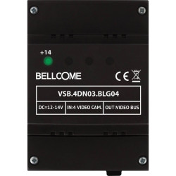 Bellcome VSB.4DN03.BLG04 Selector Video Selector Box Dark Grey 4 Outputs