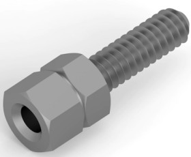 Threaded bolt, UNC 4-40 for D-Sub, 1-828102-1