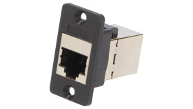 Łącznik Rj45 - Rj45 Kat 6A 8P8c Slim Ekranowane 29Mm Plastik Cp30625s