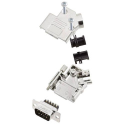 Amphenol L17D45ZK25&#x2B;L717SDB25P D-Sub Pin Strip Set 25 Pins 45&#xB0; Solder