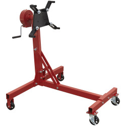 Sealey ES480D Folding 360&#xBA; Rotating Engine Stand Geared Handle Drive, 450kg Cap