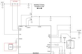 70V bidirectional buck charge controller with power path and automatic backup mode