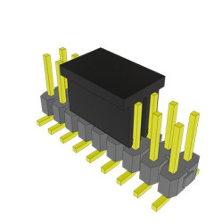 Listwa stykowa PCB 18-pinowe TSM raster: 2.54 mm Pionowy 2-rzędowe Samtec Powierzchnia495 V Bez osłony