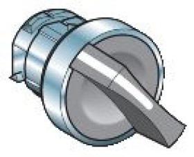 Głowica oper. z kołnierzem O 28,5mm, metalowa, rączka czarna standardowa KAXZ1M12