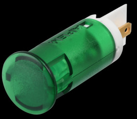 QS121XXG12 Indicator LED, 12 V DC, 12 mm, FASTON, green