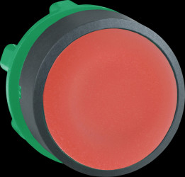 ZB5AA4 Pushbutton, front panel, Harmony XB5, 22 mm, red, momentary