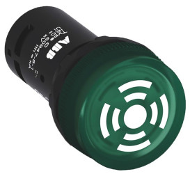 Brzęczyk 24V ac/dc Zielony ABB średnica wycięcia 22mm Montaż panelowy Śruba