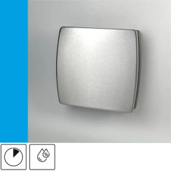 Wentylator domowy Eol F10HTINOX czujnik wilgotności z opóźnieniem czasowym, fi 100 mm, front stalowy