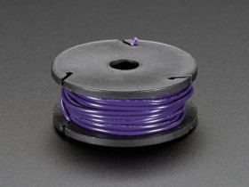 Adafruit Stranded-Core Wire Spool - 25ft - 22AWG - Violet