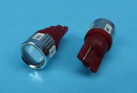 R-10 10-30V COB LED RED Z COKOŁ.PLAS.