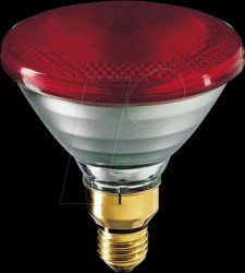 12898015 Infraphil E27 heating lamp, 175 W, red, PAR38