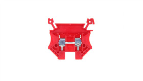 Złączka Szynowa 2-Przewodowa 4Mm2 Czerwona Euro 43409Rd