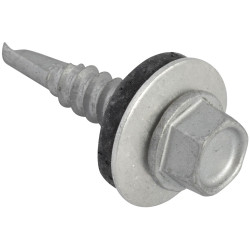 ForgeFix TechFast Hex Head Roof Screw Self-Drill Light Section 5.5x25mm Pack 100