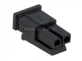 Wtyk żeński 2pin bez styków 3mm na przewód MOLEX