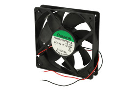 Wentylator; PMD1212PTB1-A(2).GN; 120x120x25mm; kulkowe; 12V; DC; 12W; 255m3/h; 54dB; 1A; 4500RPM; 2 przewody; Sunon; RoHS; 6÷13,
