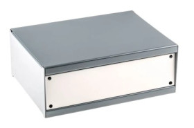 Obudowa urządzeń elektronicznych, Stal walcowana na zimno, Szary, 204 x 152 x 76mm, RS PRO