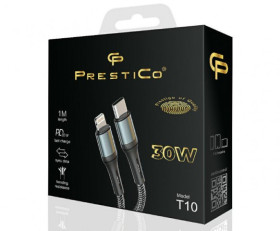 KABEL USB C/LIGHTNING 60W PD CZARNY