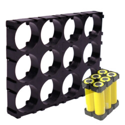 Plastikowa obudowa 3x4 do pakietowania akumulatorów Li-Ion 18650 - na 12 szt.