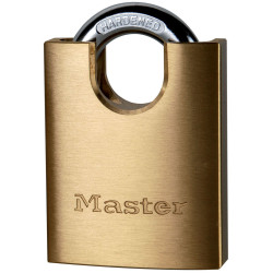 Master Lock 2250EURD Solid Brass 50mm Padlock 5-Pin Shrouded Shackle