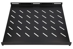 Półka 19, 602 x 472mm, mocowana punktowo, do szaf o głębokości 800mm Extralink 1U 600mm Czarna
