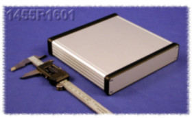 Aluminum enclosure, (L x W x H) 160 x 165 x 31 mm, natural, IP54, 1455R1601