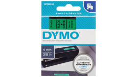 Taśma Do Drukarek D1 9Mm X 7M Czarny/Zielony S0720740