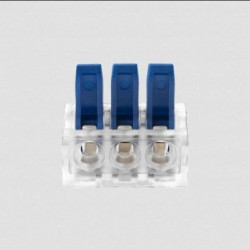 Złączka instalacyjna zaciskowa 3-przewodowa na dowolny przewód 0,2-4mm2 IEC 450V/32A /Blister 6 szt./ OR-SZ-8017/3/B6