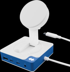 HD8100BUGL Port replicator/docking station, MagCharge, USB-C, blue
