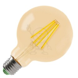 E27 G125 8 W 2200K klar Brilum 2301 Amber Filame