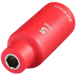 Draper 18653 XP1000® VDE Socket, 1/4" Sq. Dr., 5mm - 18653