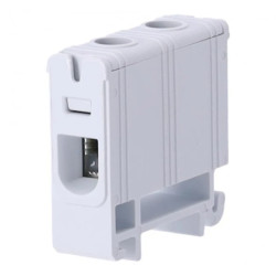 Blok rozdzielczy ‑ odgałęźny 1 ‑ polowy 1,5-16mm2 szary montaż płaski FJ-E16 85813