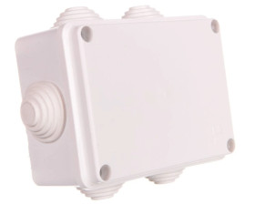 FAST-BOX Puszka hermetyczna n/t 110x80x50mm pusta IP55 biała 0244-00