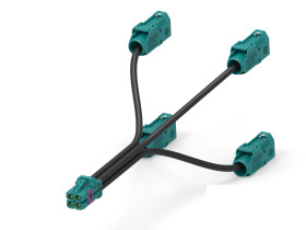 Kabel koncentryczny długość 1m Z zakończeniem