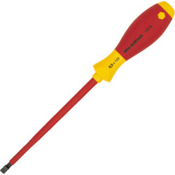 Wiha 00820 VDE SoftFinish&#xAE; Electric Slotted Screwdriver Blade Width 2.5mm