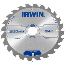 IRWIN&#xAE; 1897201 Construction Circular Saw Blade 200 x 30mm x 24T ATB