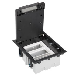 Simon Connect Puszka podłogowa SF prostokątna 6xK45 3xS500 93mm-128mm szary grafit 52050103-038