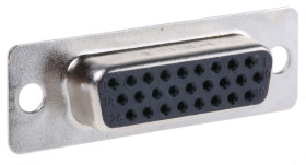 Złącze D-Sub 26-pinowe Żeński Proste Montaż na panelu raster 2.29mm Złoto na niklu