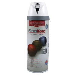 PlastiKote 440.0023112.076 Twist &amp; Spray Matt Pure Brilliant White 400ml