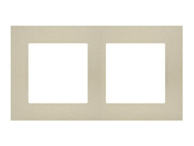 SIMON 55 Ramka 2 podwójna LINE szampański mat TR2/144 KONTAKT SIMON