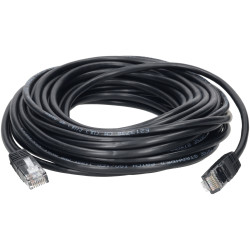 TruConnect TRUP5E10.0BK 10mtr CAT 5E UTP PVC Full Copper Patch Lead - Black