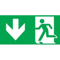 Piktogram wyjście w dół lewo E9 Intelight do OXIMIA, ramki dwustronnej ORION, SUPREMA