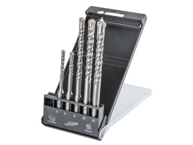 Zestaw wierteł do betonu SDS Plus quatro zestaw 5 szt. - 5 6 x 110 mm + 8 10 12 x 160 mm 57H572 TOPEX